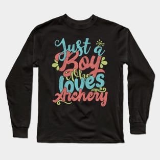 Just A Boy Who Loves Archery Gift product Long Sleeve T-Shirt